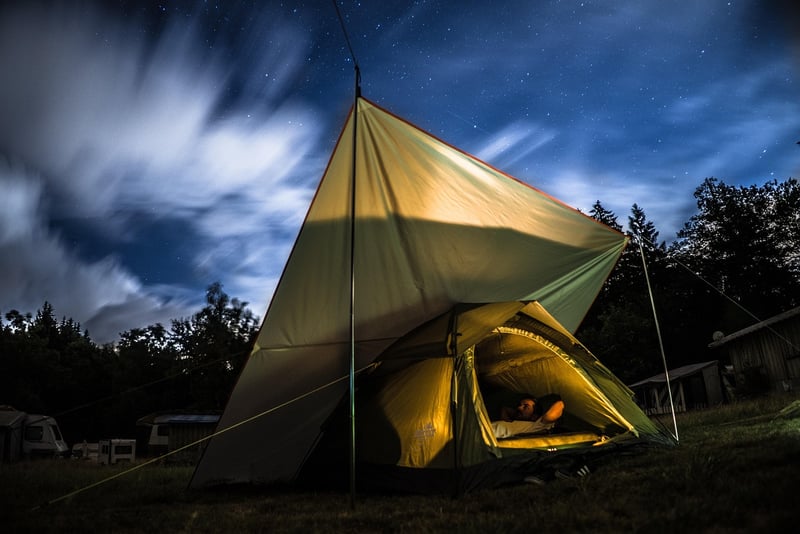 Camping under the stars